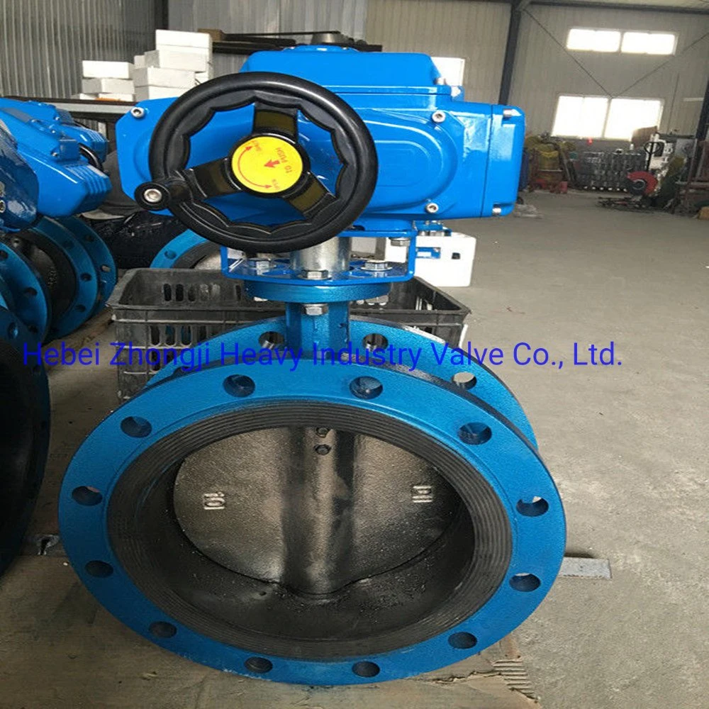 Electric Pneumatic Gear Manual Wafer Triple Offset Butterfly Valve