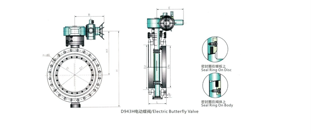 ANSI B16.34, API 6D & API 6A Cast Steel Triple Offset Butterfly Valve