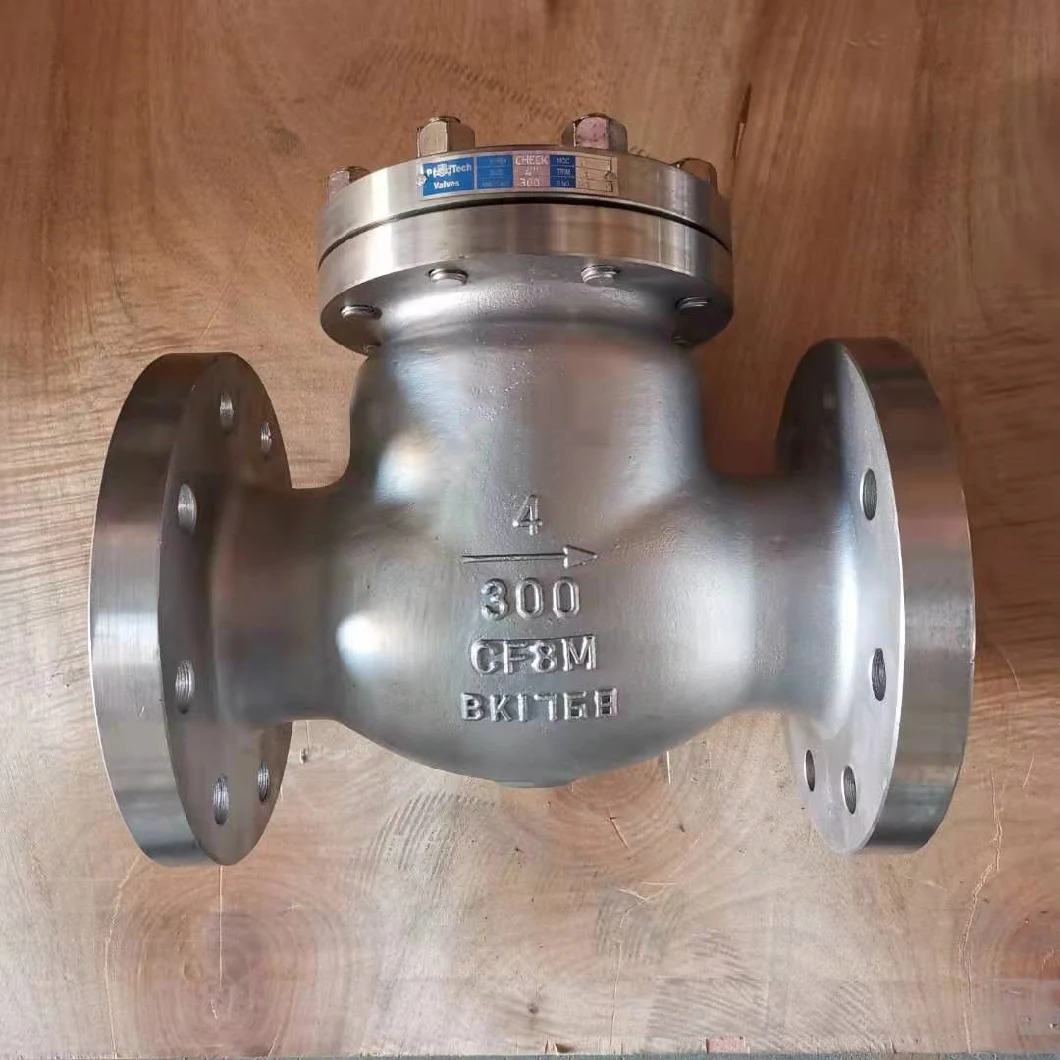 API Cast Steel Pressure Seal 316 Stainless Steel Swing Non Return Check Valve