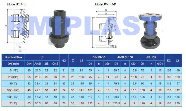 Plastic PVC PP Pph PVDF CPVC True Union Flange Ball Valve/Pneumatic Electric Weir Diaphragm /Wcb /Stainless Steel Swing Check Valve /Hand Gear Butterfly Valve